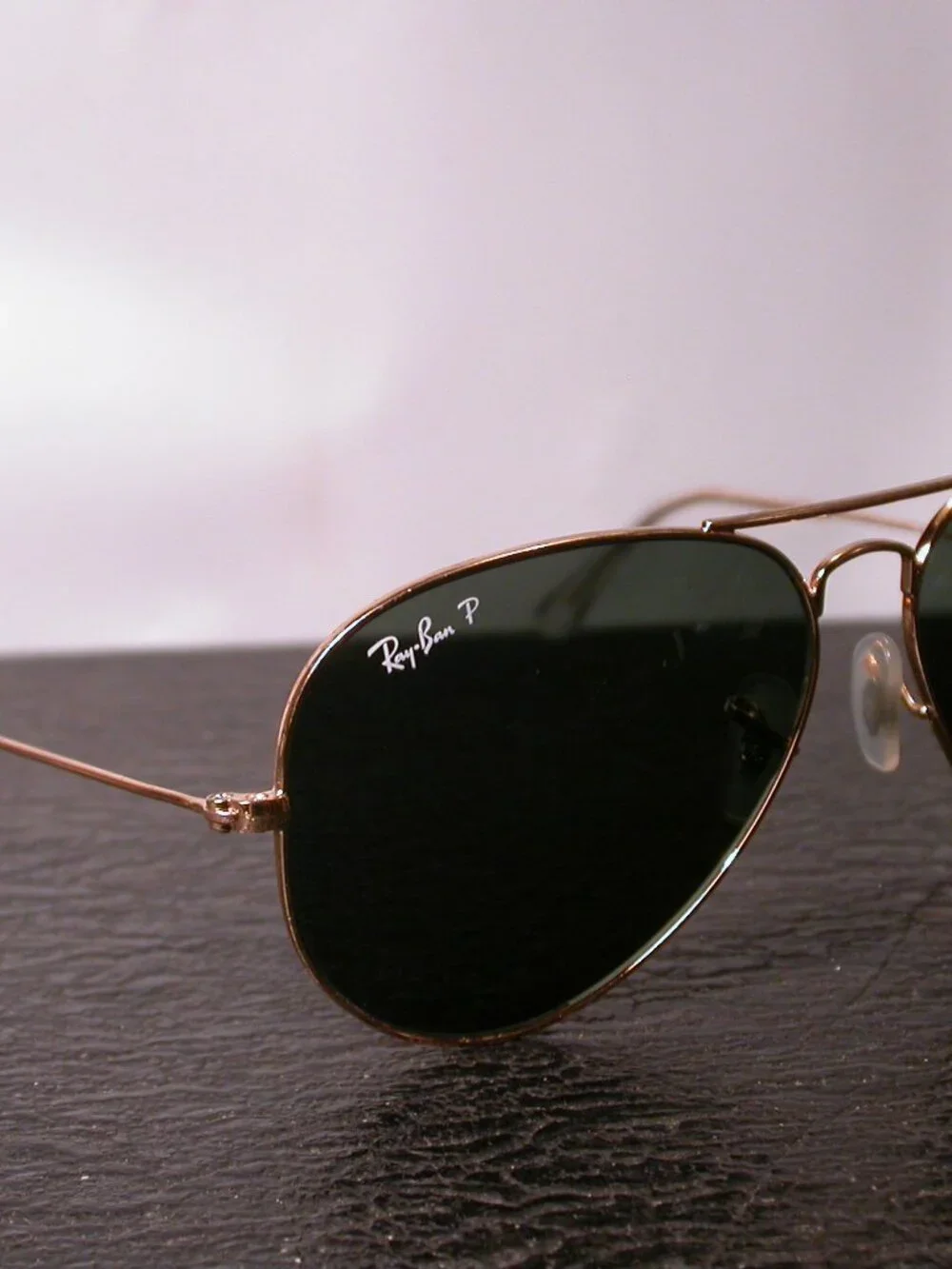Ray Ban Gold Metal Aviator Shades Sunglasses ITALY RB3025 FRAME ONLY